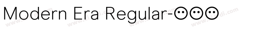 Modern Era Regular字体转换